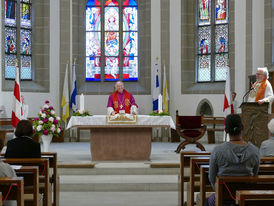 Bonifatiusandacht mit Weihbischof Prof. Dr. Karlheinz Diez in St. Crescentius (Foto: Karl-Franz Thiede)